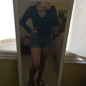 Teal/blue long sleeve